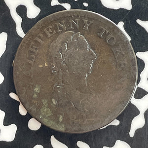 1815 Nova Scotia Hosterman & Etter 1/2 Penny Token Lot#T7661 Scarce!