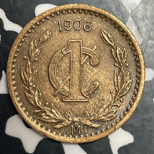 1906-Mo Mexico 1 Centavo Lot#T3439 High Grade! Beautiful!
