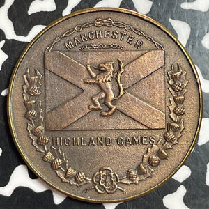 Undated Great Britain Manchester Highland Games Medal Lot#T2466 33mm