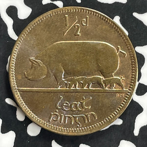 1928 Ireland 1/2 Penny Half Penny Lot#C0097 High Grade! Beautiful!