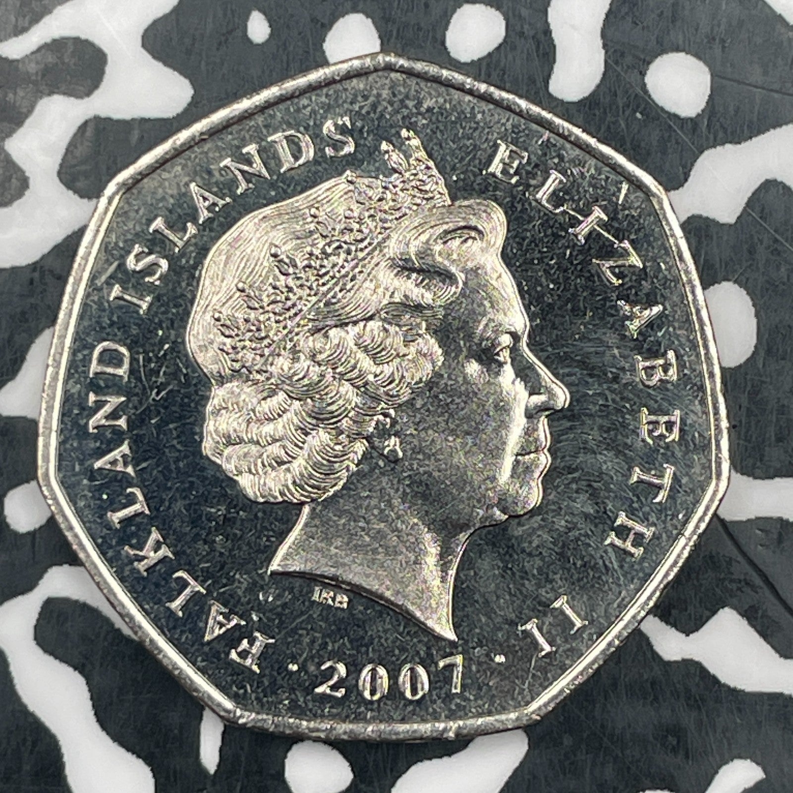 2007 Falkland Islands 50 Pence Lot#F9762 High Grade! Beautiful!