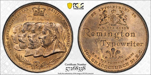 1896 G.B. Remington Typewriter/Royal Family Token PCGS MS64RB Lot#G1047