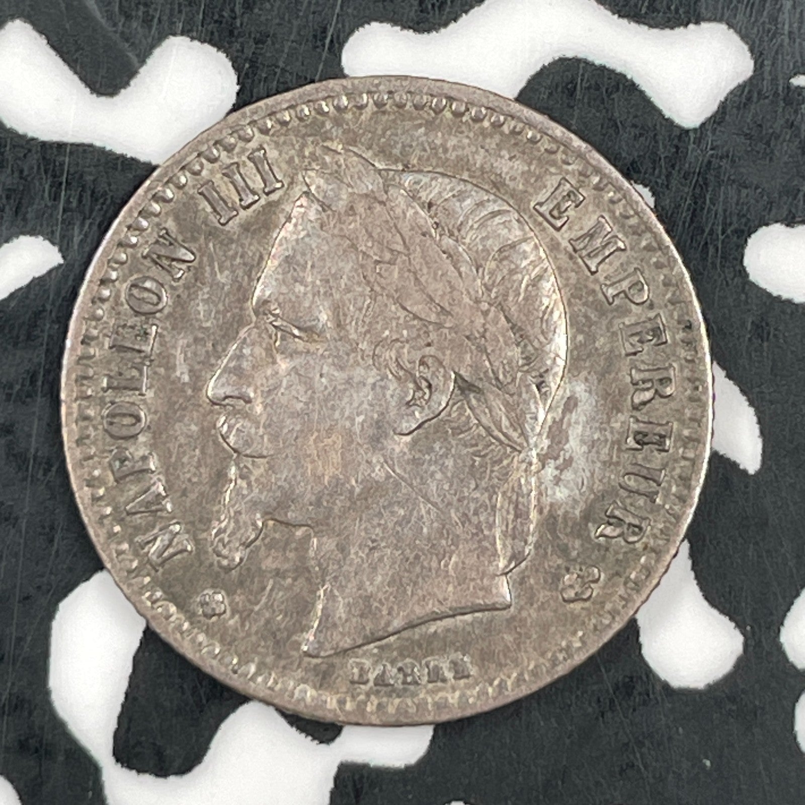 1869-BB France 50 Centimes Lot#JM1448 Silver! Key Date!