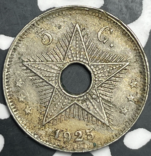 1925 Belgian Congo 5 Centimes Lot#T9321