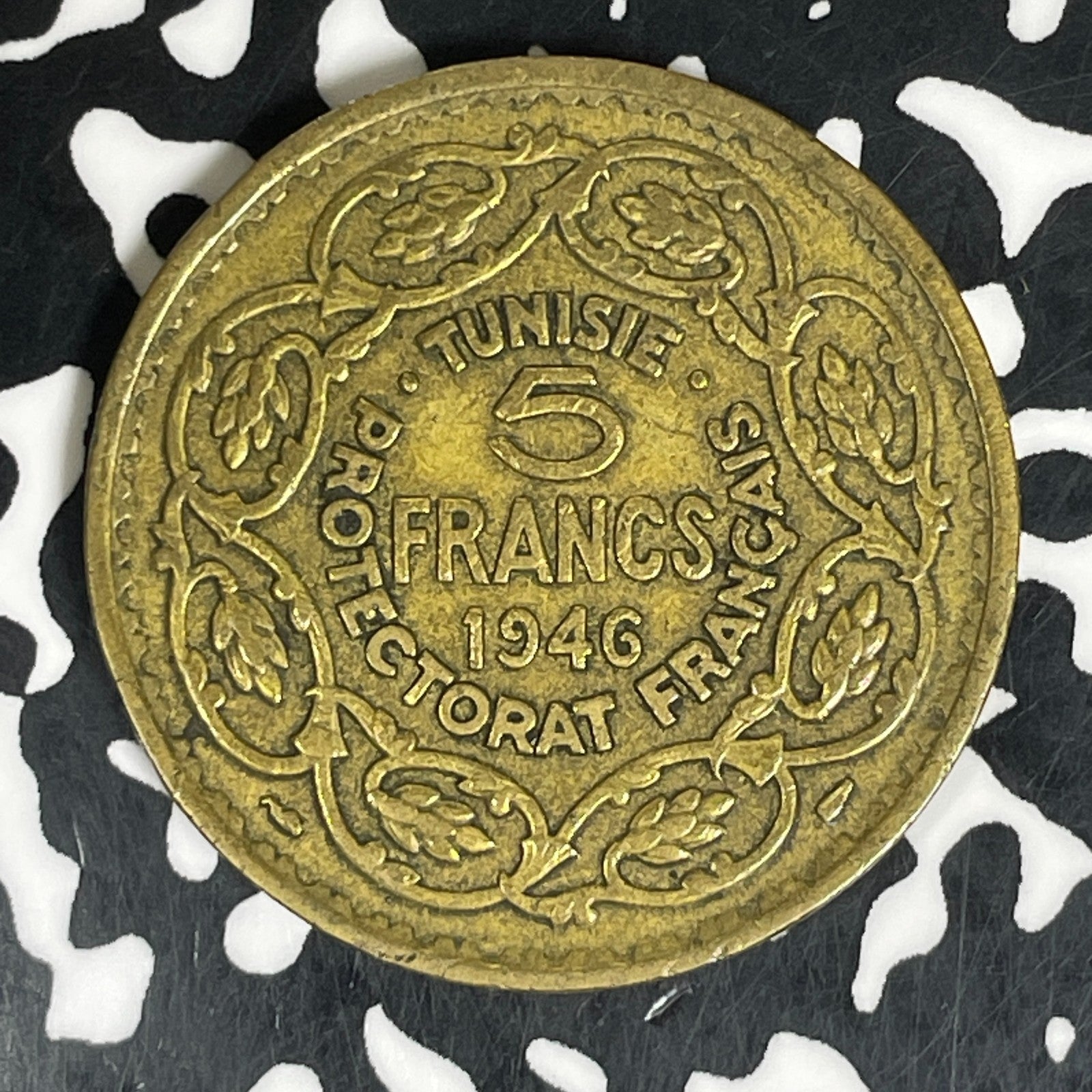 1946 Tunisia 5 Francs Lot#C6022