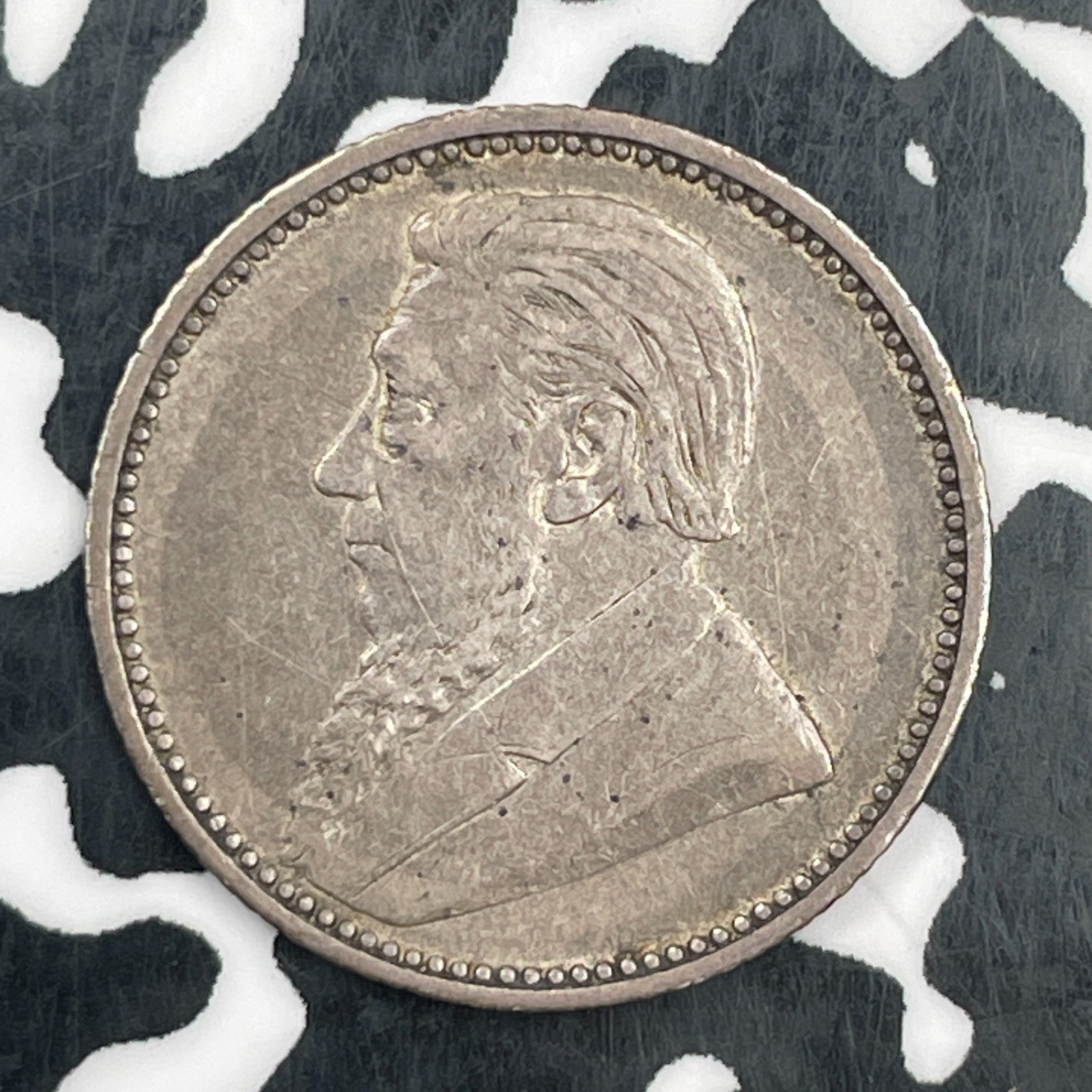 1893 South Africa 6 Pence Sixpence Lot#F9055 Silver!