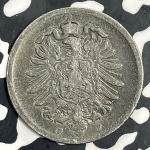 1880-F Germany 1 Mark Lot#T0189 Silver! Key Date!