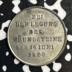 1823 Germany Mannheim Medalet Lot#E1544 Silver! 21MM