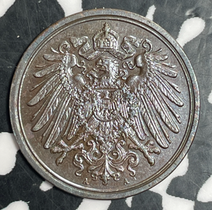 1890-A Germany 1 Pfennig Lot#T3376 Nice!