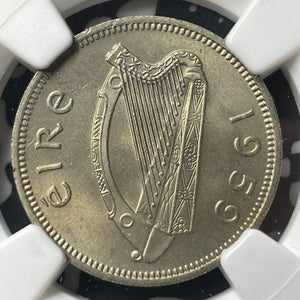 1959 Ireland 1 Shilling NGC MS65 Lot#G8967 Gem BU!