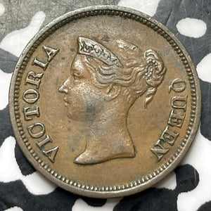 1845 Straits Settlements 1/4 Cent Lot#JM8996 Nice!