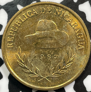 1987 Nicaragua 1 Cordoba Lot#D8537 High Grade! Beautiful!