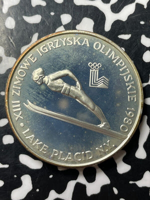 1980 Poland Lake Placid Olympics 200 Zlotych Lot#OV1404 In Plastic Case