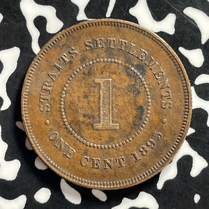 1895 Straits Settlements 1 Cent Lot#C0014 Nice!
