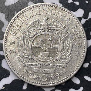 1895 South Africa 2 1/2 Shillings Lot#MK193 Silver!