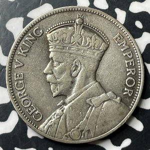 1934 New Zealand 1 Florin Lot#E8070 Silver!