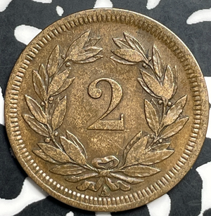 1851-A Switzerland 2 Rappen Lot#T9876