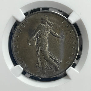 1898 France 2 Francs Piedfort NGC PR62 Matte Lot#G739 Silver! Proof! Scarce!