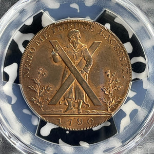 1790 Scotland Edinburgh 1/2 Penny Conder Token PCGS MS64RB Lot#G765 DH#25