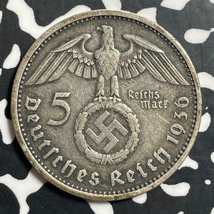 1936-A Germany 5 Mark Lot#E7806 Silver!