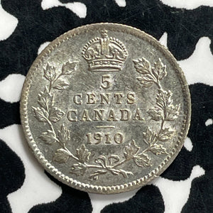 1910 Canada 5 Cents Lot#JM9942 Silver! High Grade! Beautiful!