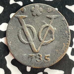1735 Netherlands East Indies Holland 1 Duit Lot#T7474
