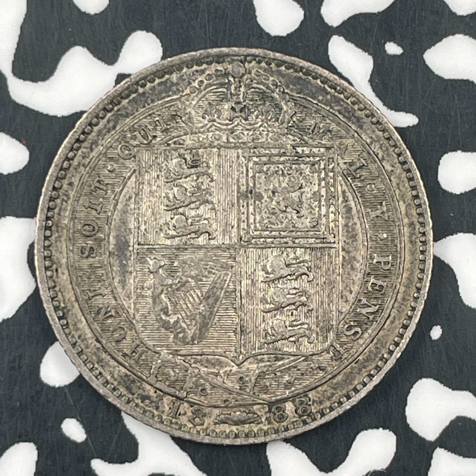 1888 Great Britain 1 Shilling Lot#F5712 Silver!