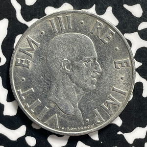 1939-R Italy 2 Lire Lot#C0485 High Grade! Beautiful!