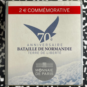 2014 France Paris Mint D-Day 70th Anniversary 2 Euros Proof Set Lot#B2426