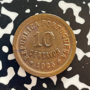 1925 Portugal 10 Centavos Lot#T2997 High Grade! Beautiful!