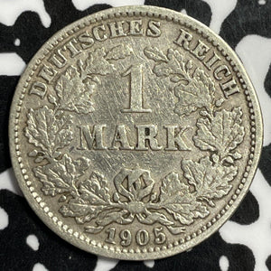 1905-E Germany 1 Mark Lot#E3800 Silver!