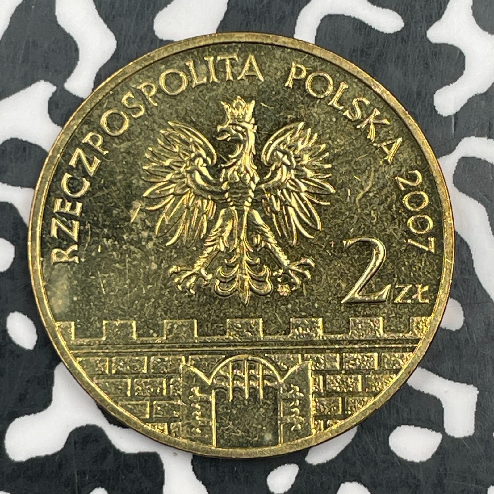 2007 Poland 2 Zlote Lot#F8990 High Grade! Beautiful! Y#616