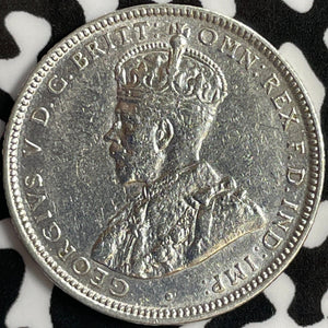 1920 Australia 1 Shilling Lot#D9743 Silver! Nice Detail, Cleaned