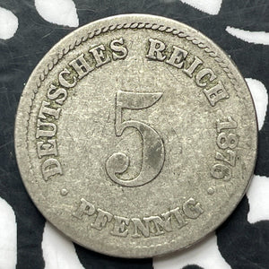 1876-D Germany 5 Pfennig (3 Available) (1 Coin Only)