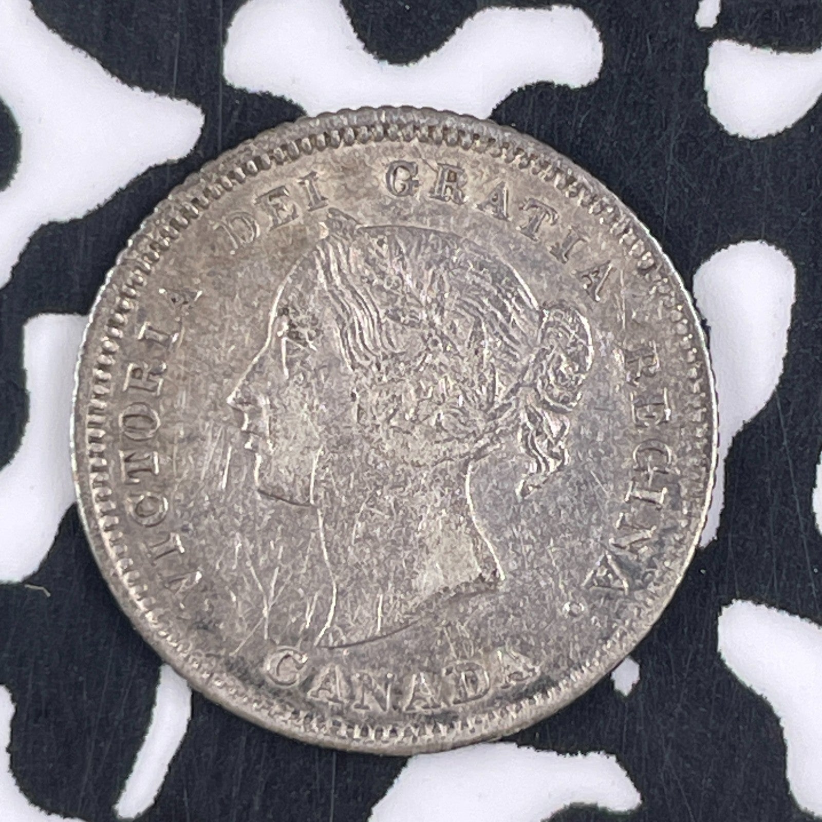 1881-H Canada 5 Cents Lot#F3522 Silver!