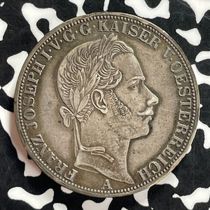 1861-A Austria 1 Thaler Lot#JM9855 Large Silver!