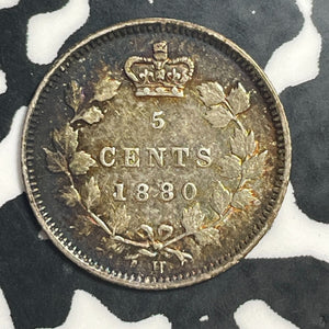 1880-H Canada 5 Cents Lot#T2265 Silver!