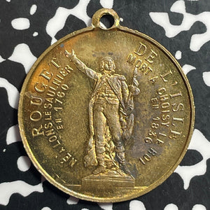 1882 France Statue of Rouget De Lisle Medal Lot#T1416 30mm