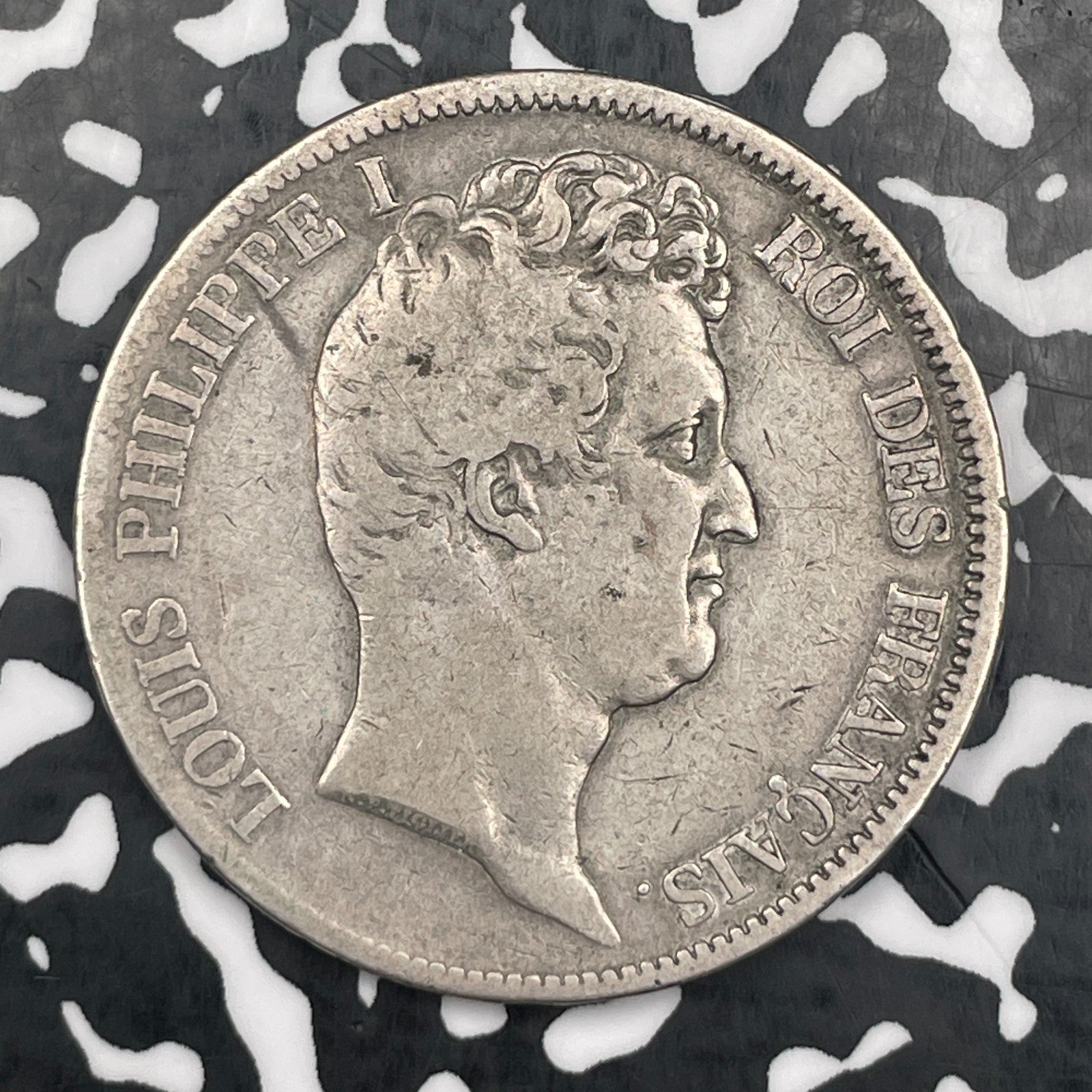 1831-W France 5 Francs Lot#JM2072 Large Silver! KM#736