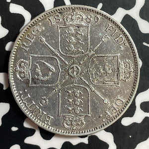 1889 Great Britain Florin Lot#T1335 Silver!