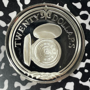 1985 British Virgin Islands $20 Dollars Lot#T4620 Large Silver Coin! Proof!