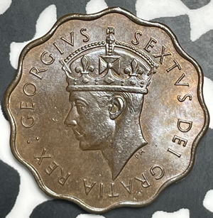 1949 Cyprus 1/2 Piastre Half Piastre Lot#T9327 High Grade! Beautiful Toning!