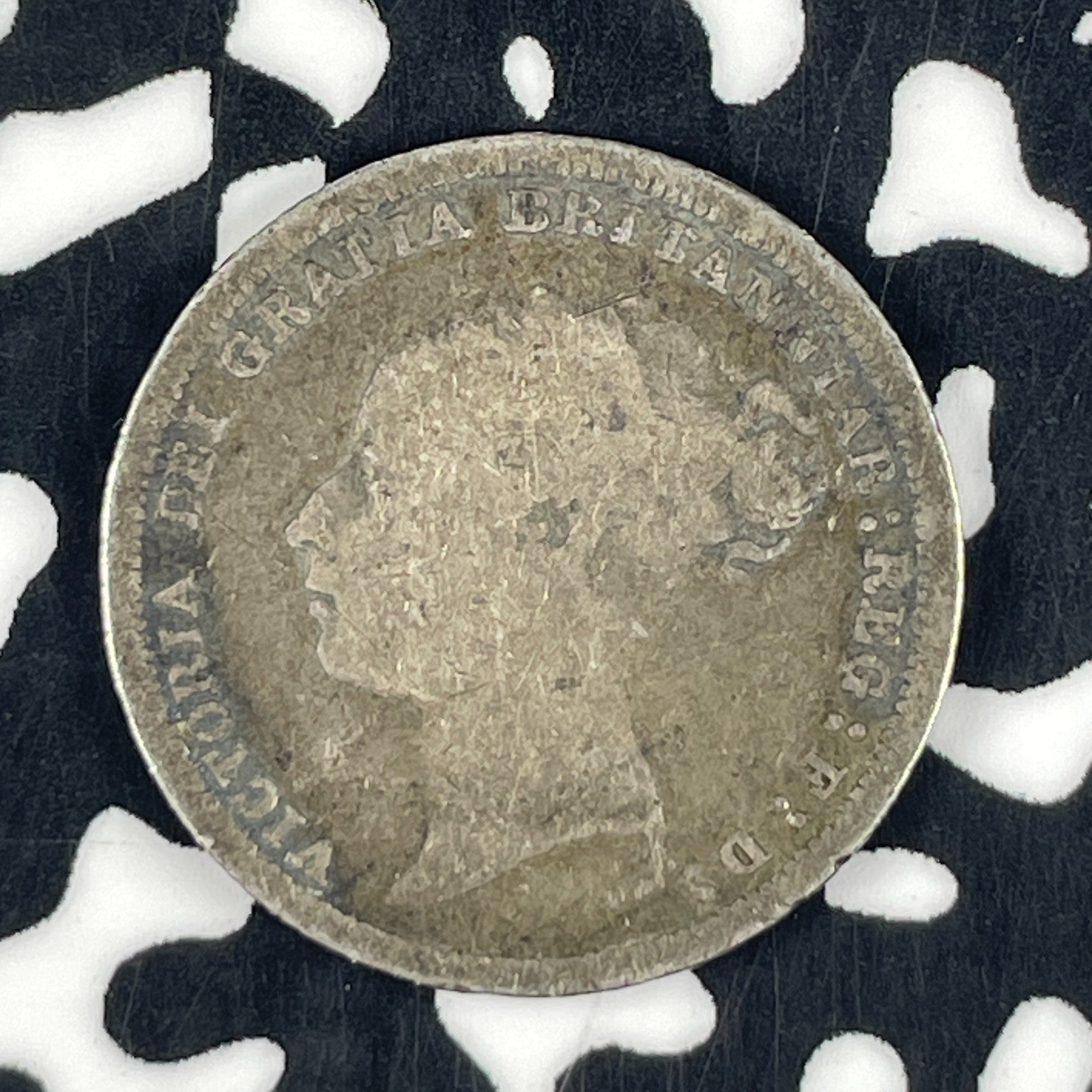 1881 Great Britain 6 Pence Sixpence Lot#F1531 Silver!