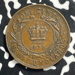 1876-H Newfoundland Large Cent Lot#JM9628 Nice!