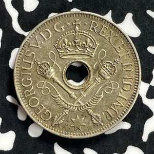 1935 New Guinea 1 Shilling Lot#T9791 Silver! Nice!