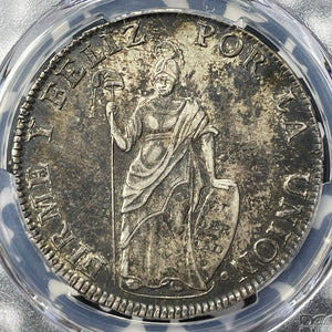 1833-Bo Ar Peru 8 Reales PCGS AU53 Lot#G9373 Silver!