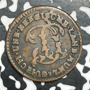 1785 Germany Julich-Berg 1/2 Stuber Half Stuber Lot#T6454