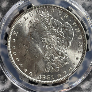 1881 U.S. $1 Morgan Dollar PCGS MS63 Lot#G578 Silver! Choice UNC!