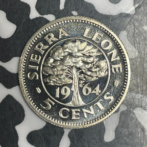 1964 Sierra Leone 5 Cents Lot#T6313 Proof!