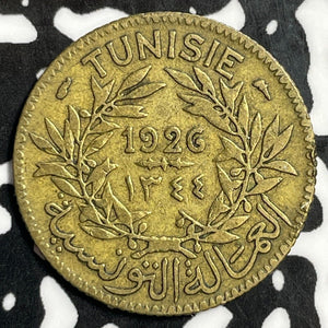 1926 Tunisia 1 Franc Lot#E4009